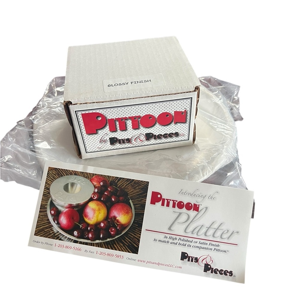 Pittoon Platter Polished Silver Set for Serving - Picture 6 of 6